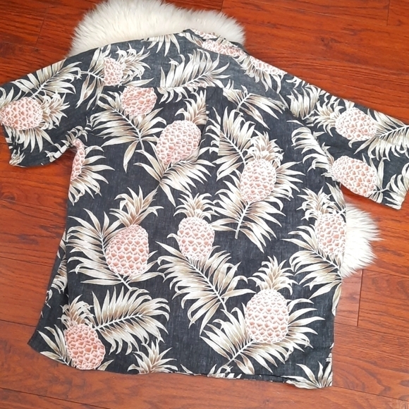 Cooke Street Hawaiin Button Up Collared Mens Shirt - Picture 4 of 4